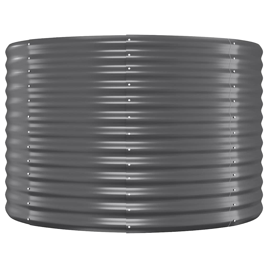 Garden Raised Bed Galvanised Steel 322x100x68 cm Anthracite