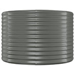 Garden Raised Bed Galvanised Steel 396x100x68 cm Grey