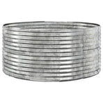 Garden Raised Bed Silver 140x140x68 cm Galvanised Steel