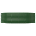 Garden Raised Bed Green 212x140x68 cm Galvanised Steel