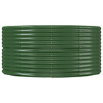 Garden Raised Bed Green 212x140x68 cm Galvanised Steel