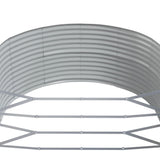 Garden Raised Bed Grey 212x140x68 cm Galvanised Steel