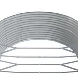Garden Raised Bed Brown 212x140x68 cm Galvanised Steel - 45-Degree Angle