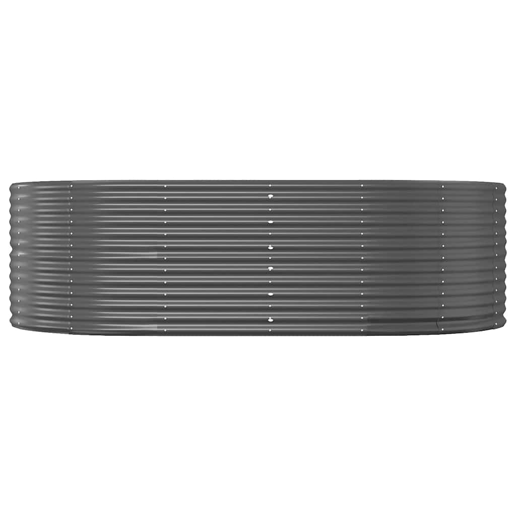 Garden Raised Bed Anthracite 212x140x68 cm Galvanised Steel