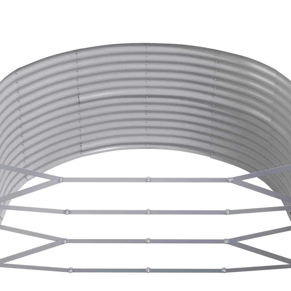 Garden Raised Bed Anthracite 212x140x68 cm Galvanised Steel