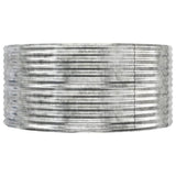 Garden Raised Bed Silver 212x140x68 cm Galvanised Steel