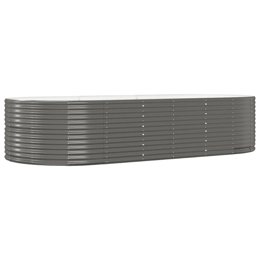 Garden Raised Bed Grey 291x140x68 cm Galvanised Steel