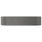 Garden Raised Bed Grey 291x140x68 cm Galvanised Steel