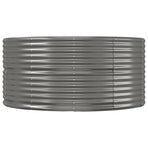 Garden Raised Bed Grey 291x140x68 cm Galvanised Steel