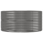 Garden Raised Bed Grey 367x140x68 cm Galvanised Steel