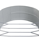 Garden Raised Bed Grey 367x140x68 cm Galvanised Steel