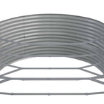 Garden Raised Bed Powder-Coated Steel 584x140x68 cm Grey