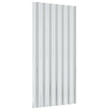 Roof Panels 12 pcs Galvanised Steel Grey 80x36 cm