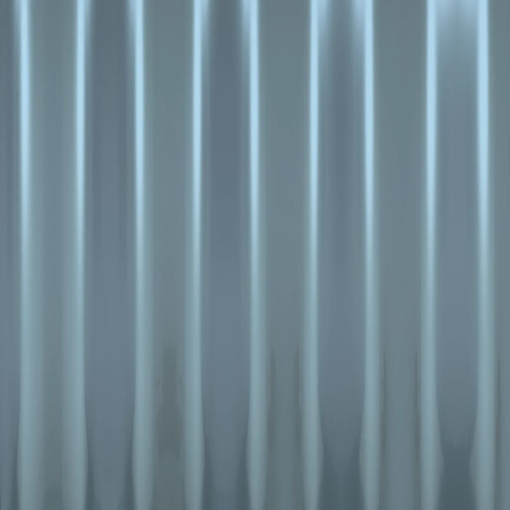 Roof Panels 12 pcs Galvanised Steel Grey 80x36 cm