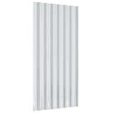 Roof Panels 36 pcs Galvanised Steel Grey 80x36 cm