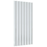 Roof Panels 36 pcs Galvanised Steel Grey 80x36 cm - 45-Degree Angle