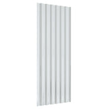 Roof Panels 12 pcs Galvanised Steel Grey 100x36 cm