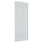 Roof Panels 12 pcs Galvanised Steel Grey 100x36 cm
