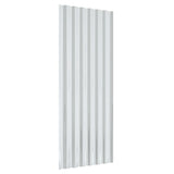 Roof Panels 12 pcs Galvanised Steel Grey 100x36 cm - 45-Degree Angle