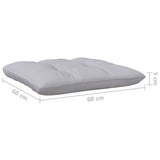 4 Piece Garden Lounge Set with Grey Cushions Pinewood - Close-Up Angle