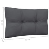 8 Piece Garden Lounge Set with Anthracite Cushions Pinewood - Close-Up Angle