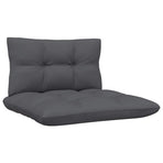 9 Piece Garden Lounge Set with Anthracite Cushions Pinewood