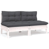 13 Piece Garden Lounge Set with Anthracite Cushions Pinewood - Top-Down View
