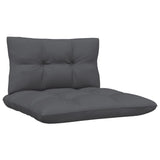 13 Piece Garden Lounge Set with Anthracite Cushions Pinewood - Low Angle
