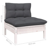 13 Piece Garden Lounge Set with Anthracite Cushions Pinewood - Extra Image