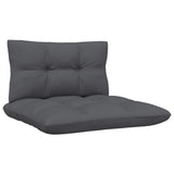 6 Piece Garden Lounge Set with Anthracite Cushions Pinewood - 45-Degree Angle