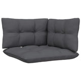 4 Piece Garden Lounge Set with Anthracite Cushions Pinewood - 45-Degree Angle