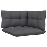 4 Piece Garden Lounge Set with Anthracite Cushions Pinewood - 45-Degree Angle