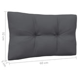 4-Seater Garden Sofa with Anthracite Cushions Solid Pinewood - Close-Up Angle