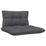 4-Seater Garden Sofa with Anthracite Cushions Solid Pinewood - 45-Degree Angle