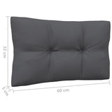 4-Seater Garden Sofa with Anthracite Cushions Solid Pinewood - Close-Up Angle