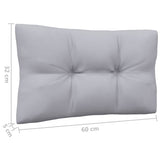 5 Piece Garden Lounge Set with Grey Cushions Pinewood - Extra Image