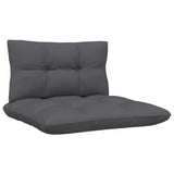 8 Piece Garden Lounge Set with Anthracite Cushions Pinewood - 45-Degree Angle