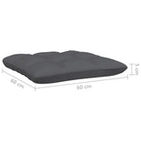 4 Piece Garden Lounge Set with Cushions Solid Pinewood - Close-Up Angle