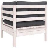 8 Piece Garden Lounge Set with Cushions Solid Pinewood - Extra Image