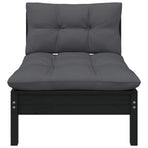 5 Piece Garden Lounge Set with Cushions Solid Pinewood