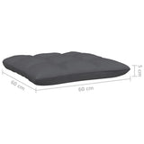 6 Piece Garden Lounge Set with Cushions Solid Pinewood - Close-Up Angle