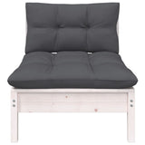 7 Piece Garden Lounge Set with Cushions Solid Pinewood