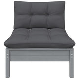 7 Piece Garden Lounge Set with Cushions Solid Pinewood