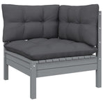 6 Piece Garden Lounge Set with Cushions Solid Pinewood