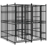 Outdoor Dog Kennel Steel 3.69 m?