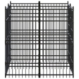 Outdoor Dog Kennel Steel 3.69 m?