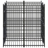 Outdoor Dog Kennel Steel 3.69 m² - Side View
