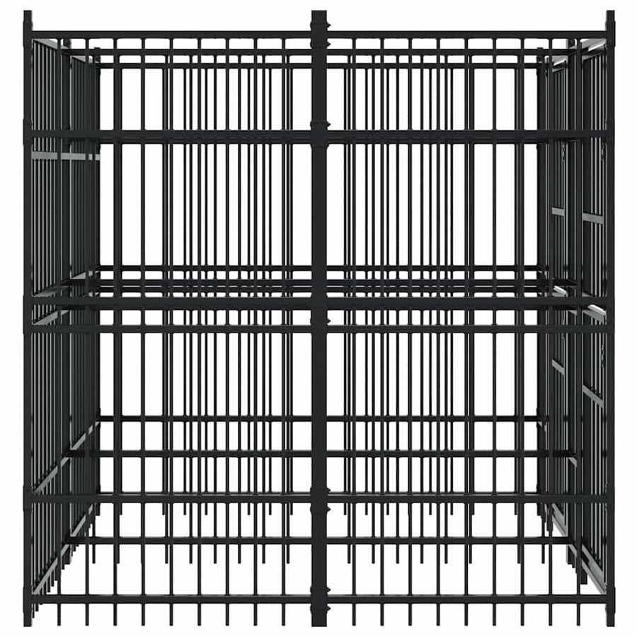 Outdoor Dog Kennel Steel 3,69 m²