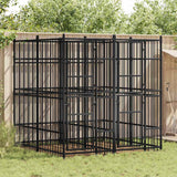 Outdoor Dog Kennel Steel 3.69 m?