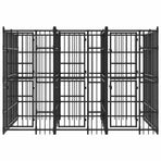 Outdoor Dog Kennel Steel 5,53 m²